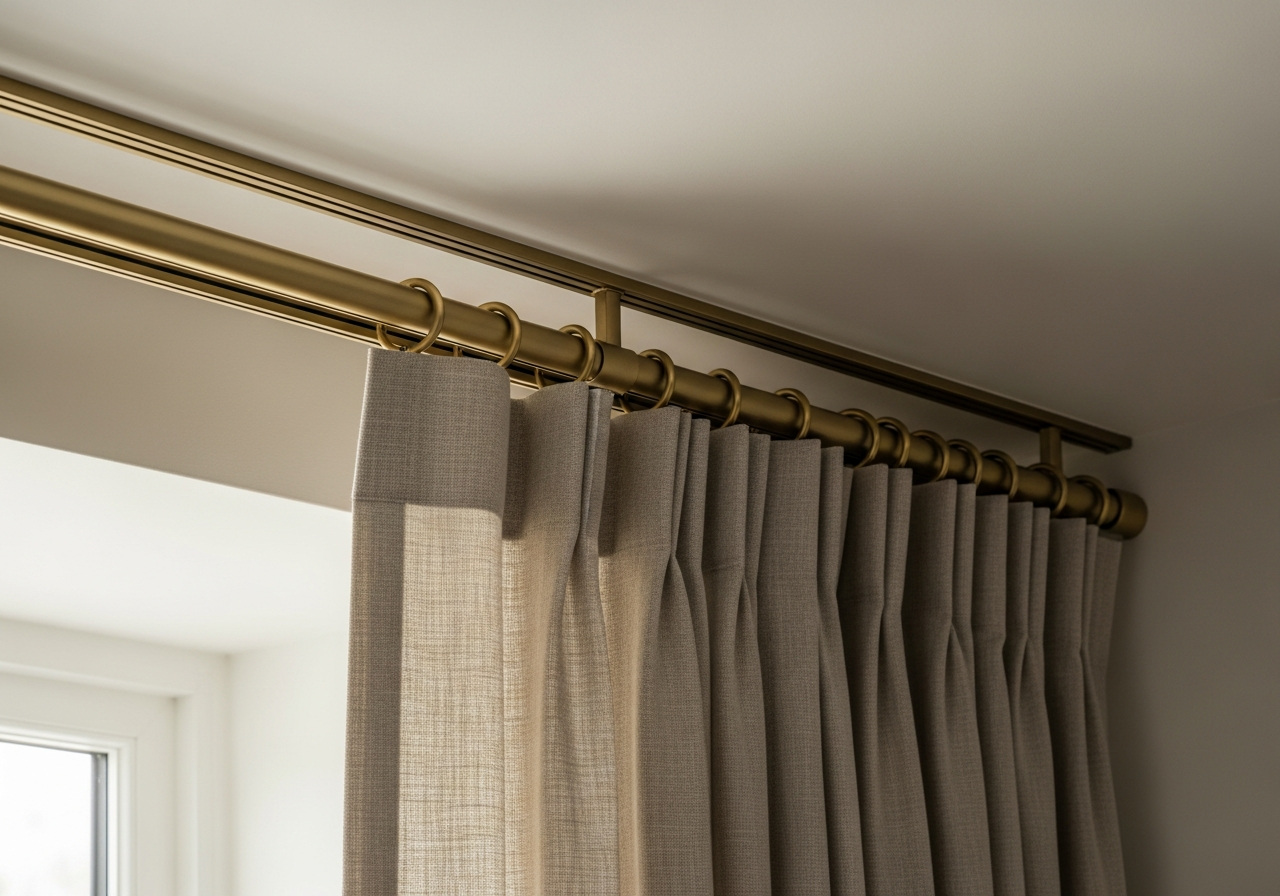 Curtain track installation by ARA Decor Studio