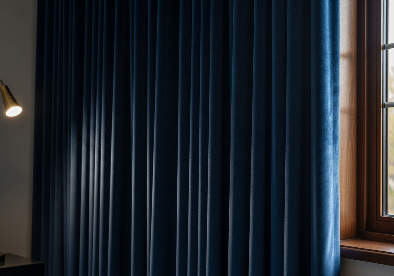 Velvet curtains by ARA Decor Studio